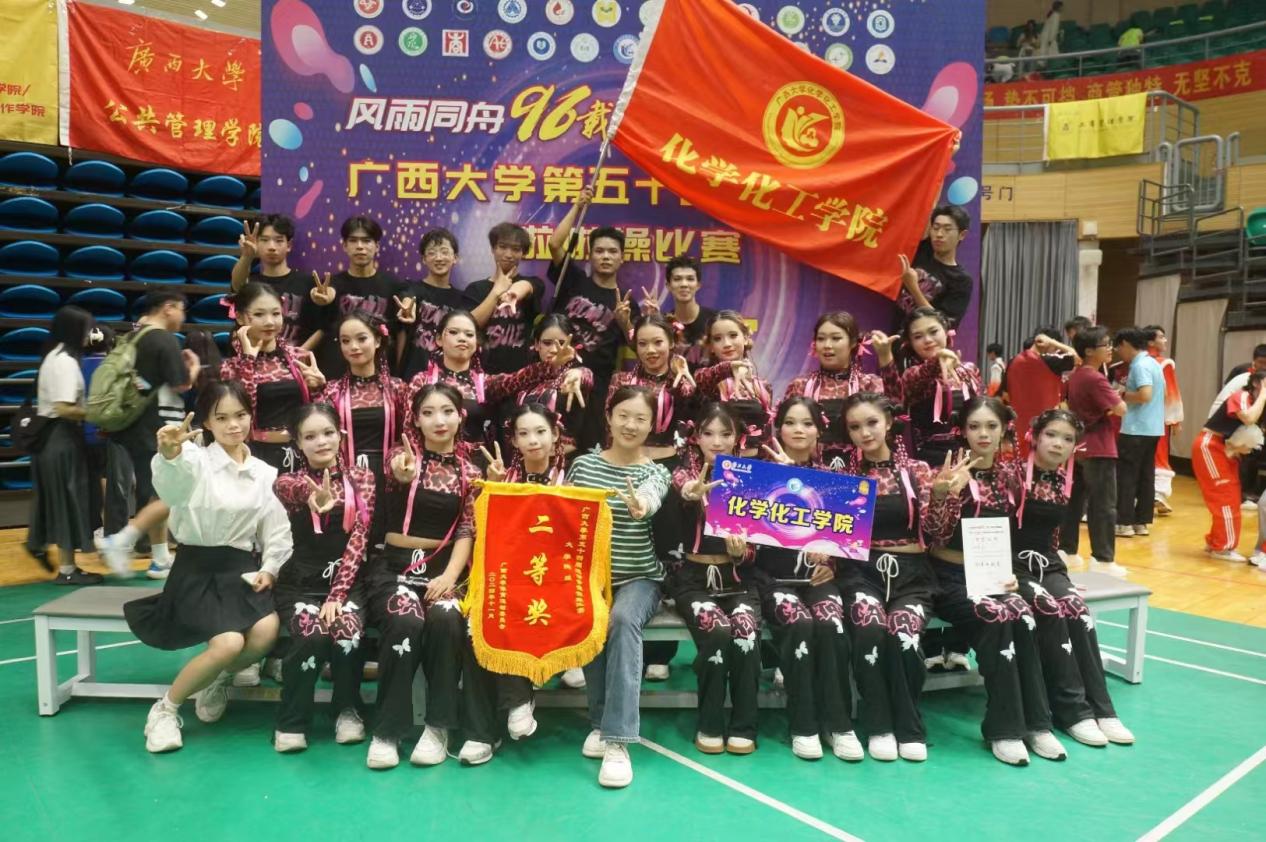 2023白菜网站注册大全在第五十四届运动会啦啦操比赛中荣获二等奖