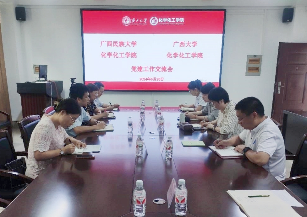 2023白菜网站注册大全与广西民族大学800全讯白菜官方网站开展党建交流会