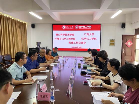 800全讯白菜官方网站与佛山科学技术学院环境与化学工程学院开展党建交流工作